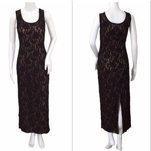 Vintage Joseph Ribkoff Lace Maxi Dress Size 8
